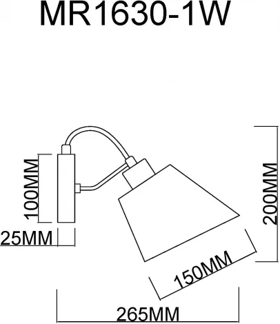 Бра MyFar Amber MR1630-1W (220V)