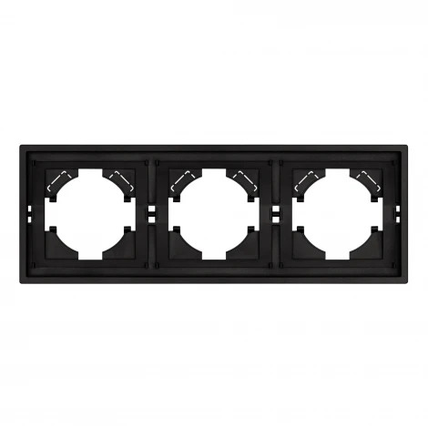 Рамка пластиковая FRM-TENDO-SFPL-3-BK (Arlight, Матовый черный) 054650