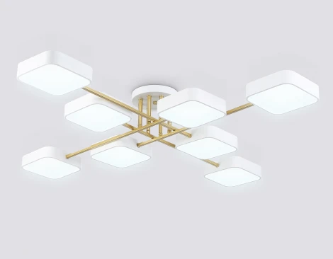 Потолочная люстра светодиодная на штанге с регулировкой цветовой температуры Ambrella COMFORT FL516346