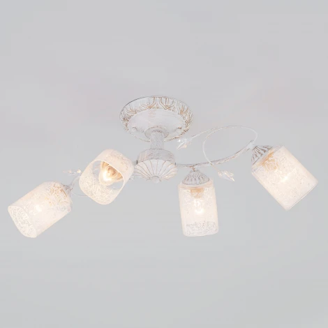 Потолочная люстра Eurosvet 30053 30053/4 белый с золотом