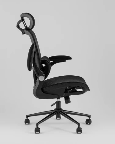 Кресло офисное TopChairs Tactus черная сетка Stool Group УТ000042052