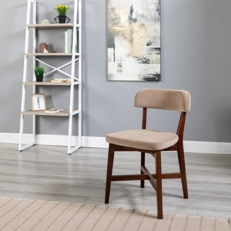 Стул Frank Pro Diag Beige/Темный орех R-Home арт.400010987h