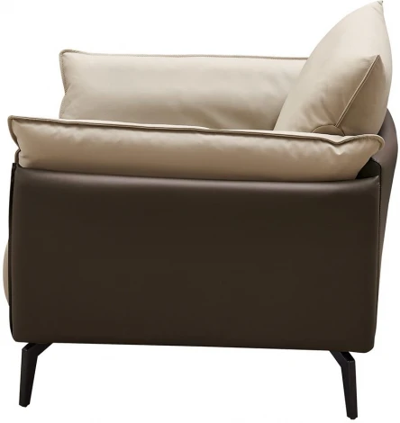 Кресло ESF ELEGANTE NAPPA ELSF015 бежевый 6615-коричневый /Кожа