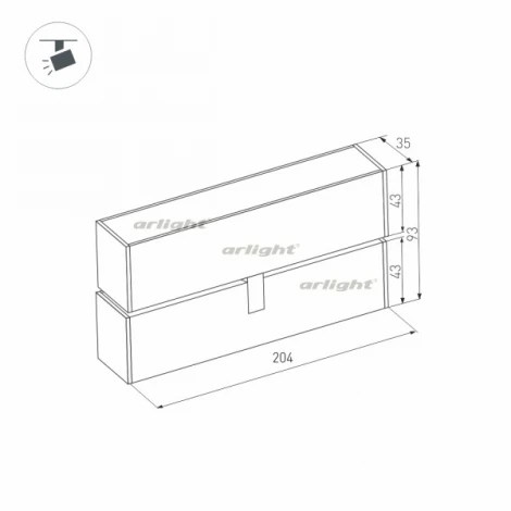Трековый светильник магнитный Arlight MAG 026987 (LED, 24V)