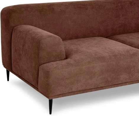 Диван Portofino 2-х местный ОГОГО (арт.471095), (Рогожка/Коричневый)