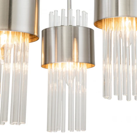 Подвесная люстра Garda 656/6PL E14*40W Satin nickel