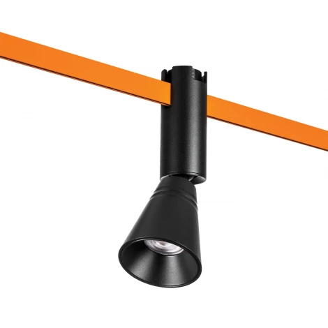 Трековый светильник низковольтный светодиодный 48V 6W черный 4000K Lightstar Due Hermes 210847