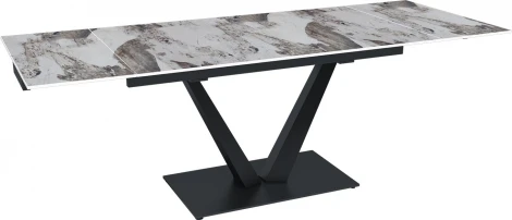 Стол раскладной Malibu (140+40+40), керамика глянцевая Pandora Top Concept арт.22773