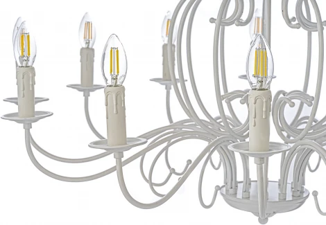 Подвесная люстра Arti Lampadari Amaro E 1.1.12 W (220V, на цепи, подсвечник, свеча)