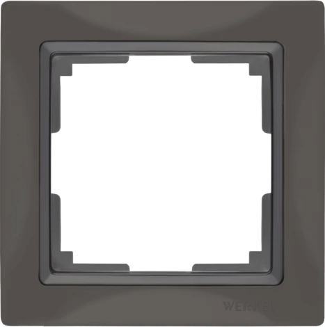 Рамка на 1 пост (серо-коричневый, basic) W0012007 (a051291)