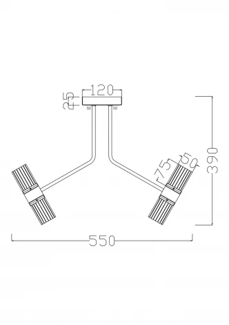 Потолочная люстра Freya Mia FR6038CL-L60B