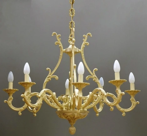 Подвесная люстра Nervilamp 7305 7305/8 (220V, на цепи, подсвечник, свеча)