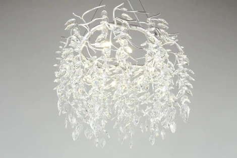 Подвесная люстра Aployt Gertunia APL.847.13.10 (220V, хрусталь, на тросе, листья, ветки)