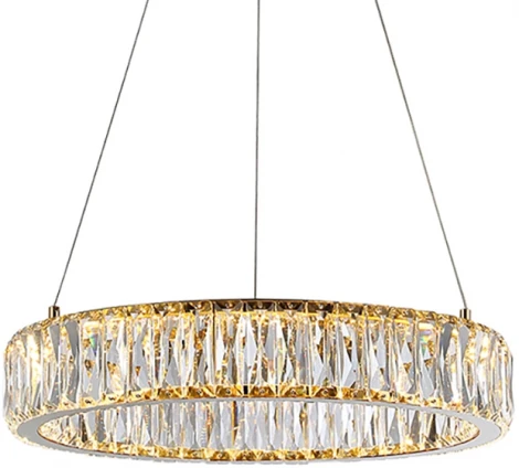 Подвесной светильник Newport 8240 8240/40 gold (LED, 220V, хрусталь, на тросе, кольцо)