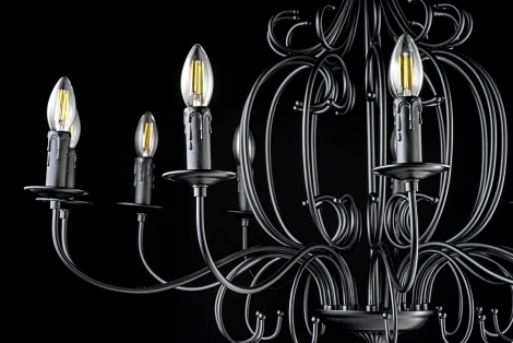 Подвесная люстра Arti Lampadari Amaro E 1.1.12 B (220V, на цепи, подсвечник, свеча)