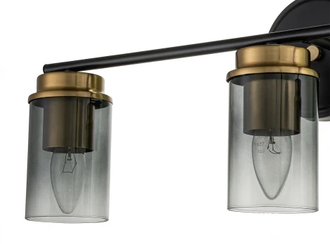 Настенный светильник Escada Dinasty 2118/3A E14*40W Black/Brass (220V)