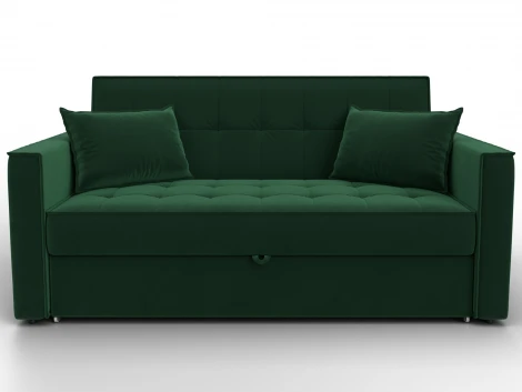 Диван прямой Лига-104 (140) (ЛДСП,Брус,Фанера,Велюр/Зеленый) Лига Диванов 134870