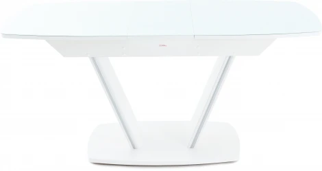 Стол Дрезден, Белый/Белый матовый шагрень, Аврора