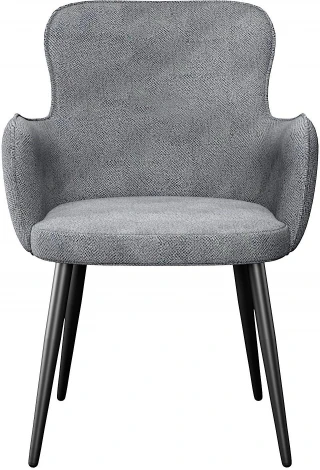 Стул DikLine 503 поворотный SB6 св.сер, ножки черные арт.00-00076327