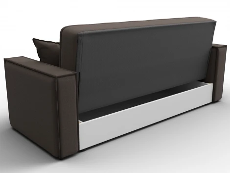 Диван-книжка Лига-068 (ДВП,Дерево/Пластик/Рогожка/Коричневый) Лига Диванов 129831