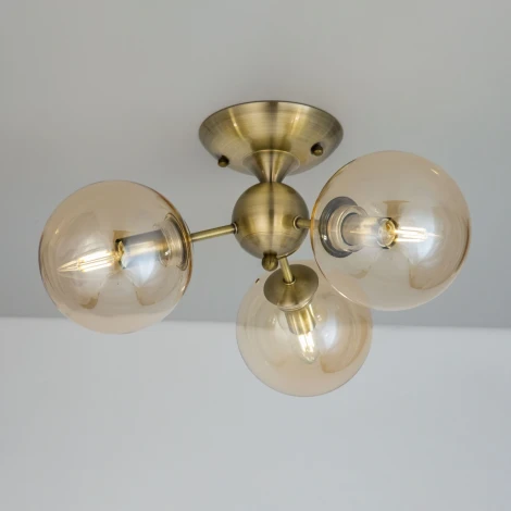 Потолочная люстра Citilux Томми CL102133 (220V, шарики, молекулы)