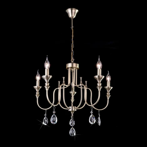 Подвесная люстра Citilux Рига CL437153 (220V, на цепи, подсвечник, свеча)