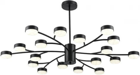 Потолочная люстра на штанге Lumion Torina 8117/18 черный, металл LED GX53 18*7W 220V