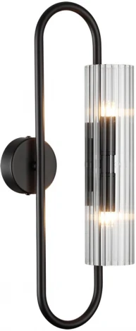 Бра Lumion Toronto 6561/2W черный/прозрачный/металл/стекло G9 2*20W 220V