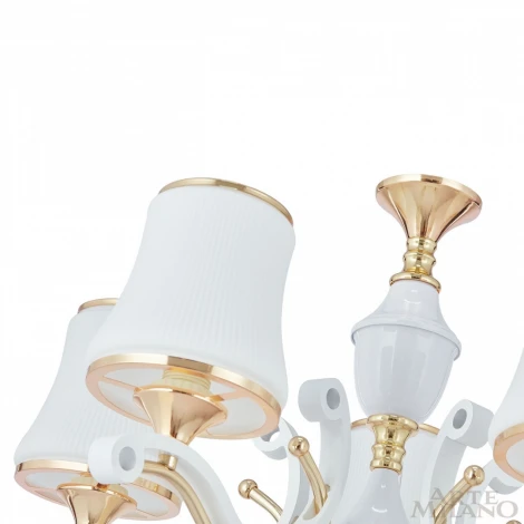 Подвесная люстра Arte Milano Florentia-3987 303987/8 Wh/Gd (220V, на цепи)
