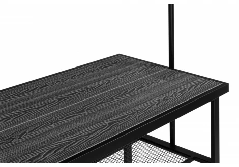 Барный стол Woodville Сари 120х50х171 дпк графит / черный