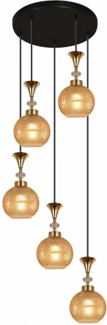 Подвесной светильник Reluce 02001-0.9-05 AMBER (220V, на проводе, шар)