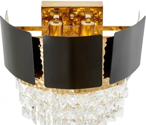 Бра Lumina Deco Molina LDW 7045-2 BK+GD (220V, подвески)