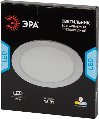 Встраиваемый точечный светильник светодиодный ЭРА LED 1-16-4K (220V, круглые)