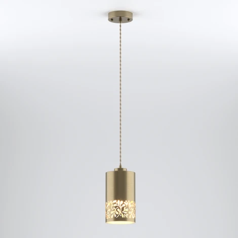Подвесной светильник Eurosvet Tracery 50071/1 античная бронза