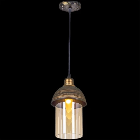 Подвесной светильник Reluce 03356-0.4-01 BK+GD (220V, на проводе)