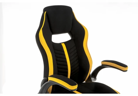 Компьютерное кресло Woodville Plast черное / желтое 11322