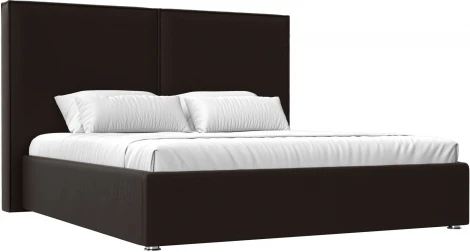 Кровать интерьерная Аура 180 (Коричневый/Экокожа) Лига Диванов арт.120548