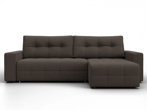 Диван угловой Лига-122 угол универсальный (ДСП,Брус,Рогожка/Коричневый) Лига Диванов 137598