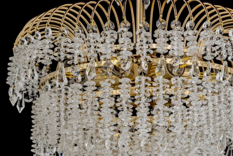 Подвесная люстра Arti Lampadari Sardinia E 1.5.50.105 G (220V, хрусталь, на цепи)