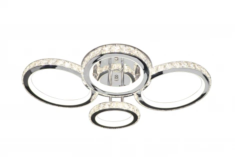 Потолочная люстра Natali Kovaltseva INNOVATION STYLE 83009 (регулировка яркости, LED, 220V, пульт управления, умный дом - LampSmart, кольцо)