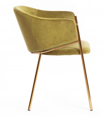 Кресло KRONOS (mod. 8158) металл/вельвет, зеленый/золотые ножки, V062-17 Tetchair 19161
