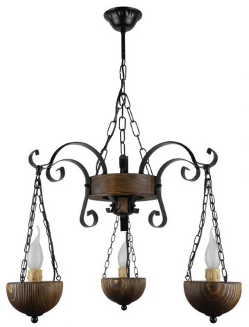 Подвесная люстра Тарьсма Фиджи-3 FD3LRH52 (220V, на цепи, подсвечник, свеча)