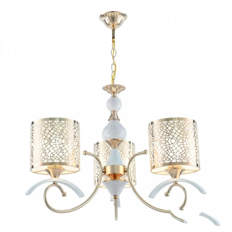 Подвесная люстра Arte Milano Florentia-9787 309787/3 Wh/Gd (220V, на цепи)