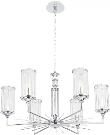 Подвесная люстра Crystal Lux GLORIA SP6 CHROME (220V, на цепи)