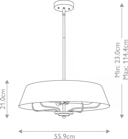 Потолочная люстра на штанге Kichler Luella KL-LUELLA-4P-BKB (220V)