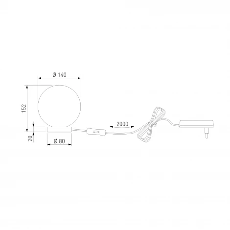 Настольная лампа Bogate's Crystall 1_102