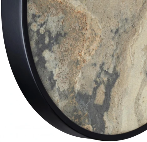 Настенно-потолочный светильник Odeon Light Bergi 5064/24L черн./серо-беж./металл/натур.камень/акрил с переключ.цветов.темпер. LED 24W 3000К/4000K/6000K (220V, круглые)