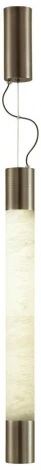 Подвесной светильник Odeon Light Marbella 6686/15L темная брашированная латунь/металл/алебастр IP20 LED 15W 3000/4000 (220V, на проводе)