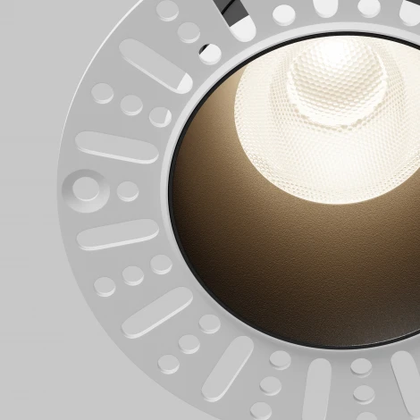 Встраиваемый светильник под гипсокартон Maytoni Dip DL122-15W-4K-TRS-B (LED, 220V, круглые)