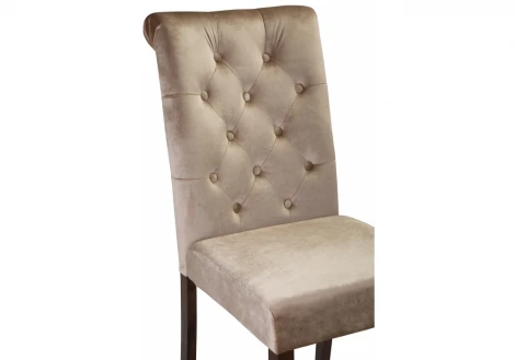 Обеденный стул Woodville Amelia dark walnut / fabric beige 11140